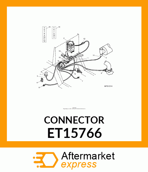 Elec. Connector Housing ET15766