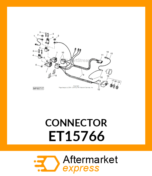 Elec. Connector Housing ET15766