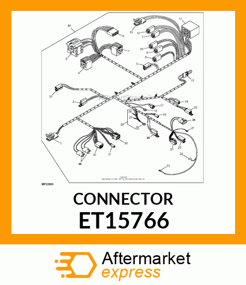 Elec. Connector Housing ET15766