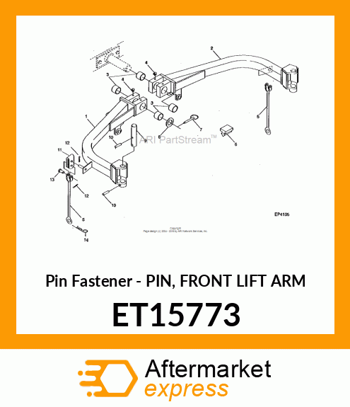 Pin Front Lift Arm ET15773