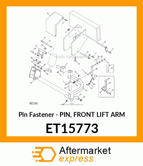 Pin Front Lift Arm ET15773