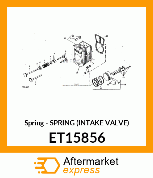 Spring - SPRING (INTAKE VALVE) ET15856