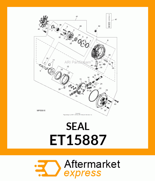 Seal - SEAL, SQUARE CUT ET15887