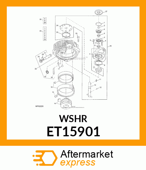 Washer Control Shaft ET15901