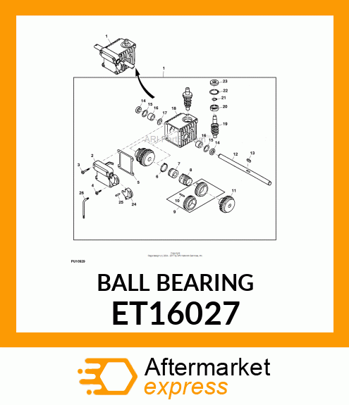 BEARING, BALL (SINGLE ROW) ET16027