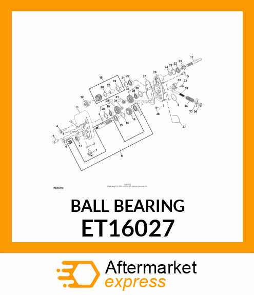 BEARING, BALL (SINGLE ROW) ET16027