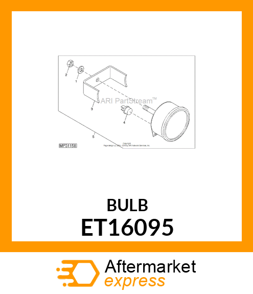 BULB, LIGHT KIT ET16095