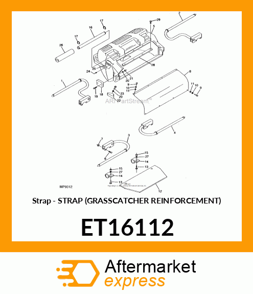 Strap - STRAP (GRASSCATCHER REINFORCEMENT) ET16112