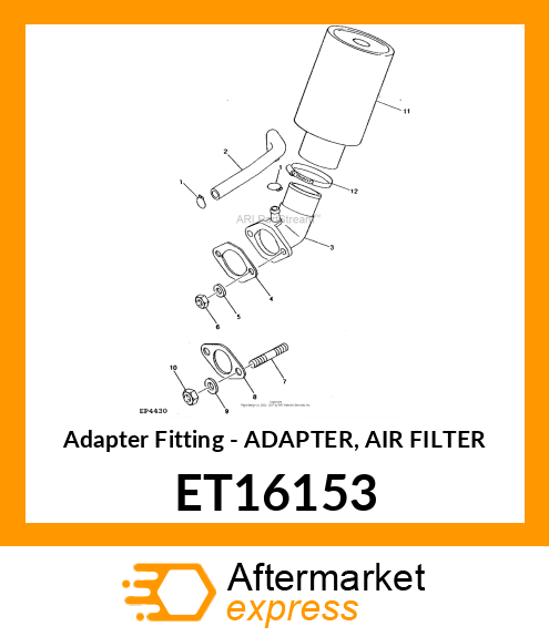 Adapter Fitting - ADAPTER, AIR FILTER ET16153