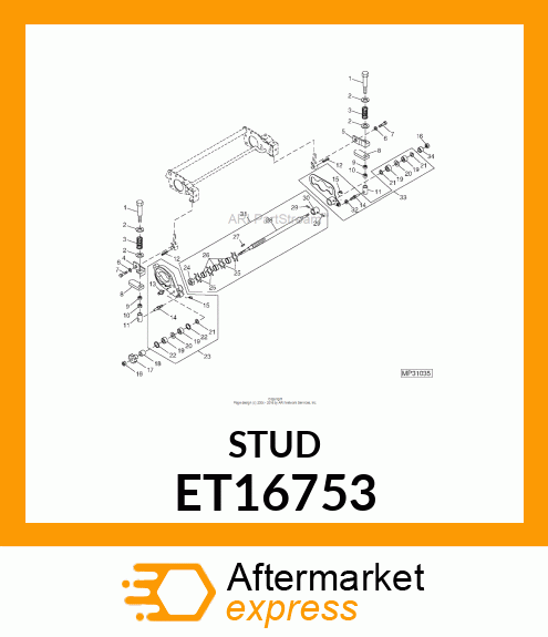 STUD, G.T.C. COVER ET16753