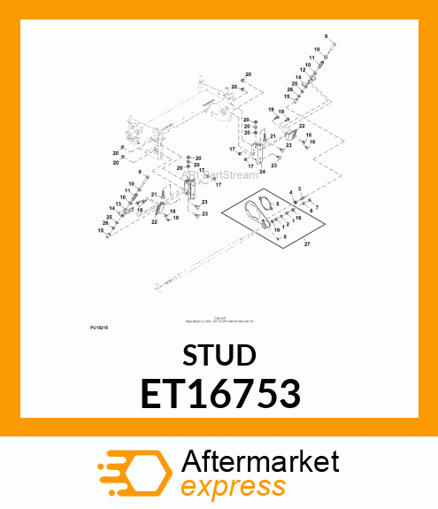 STUD, G.T.C. COVER ET16753