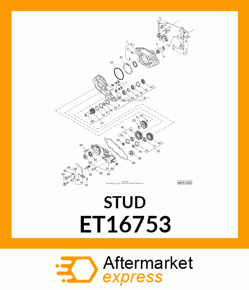 STUD, G.T.C. COVER ET16753