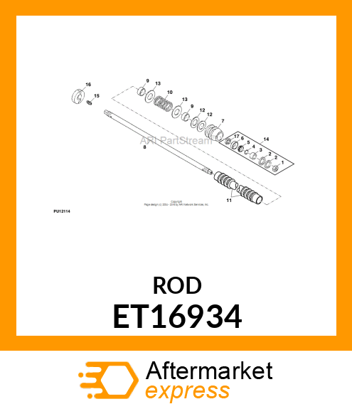 SHAFT, ROLLER ET16934