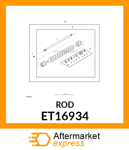 SHAFT, ROLLER ET16934