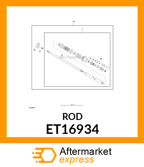 SHAFT, ROLLER ET16934