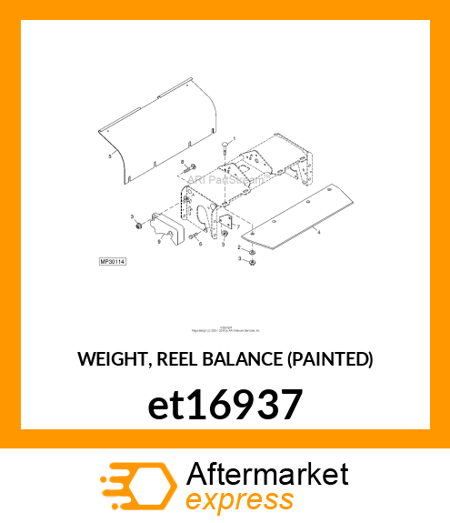 WEIGHT, REEL BALANCE (PAINTED) et16937