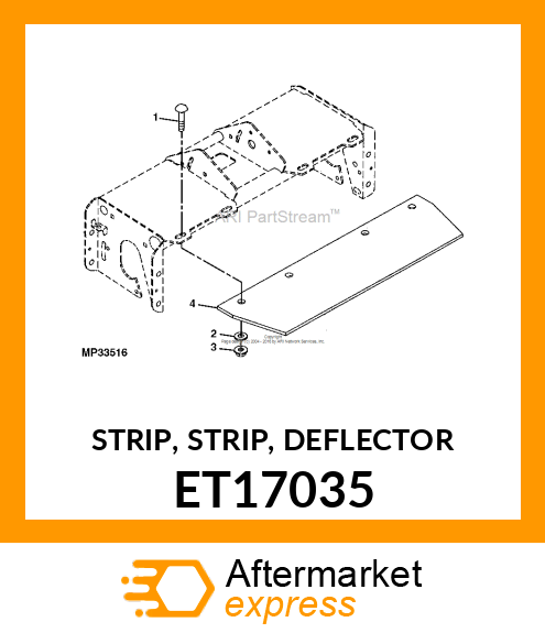 STRIP, STRIP, DEFLECTOR ET17035