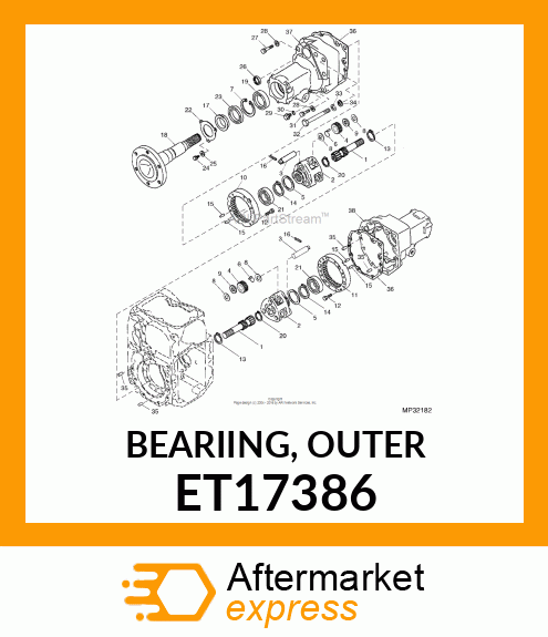 BEARIING, OUTER ET17386