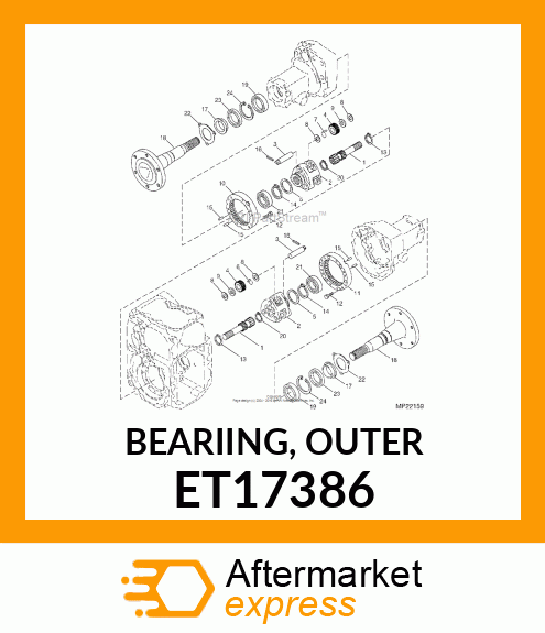 BEARIING, OUTER ET17386