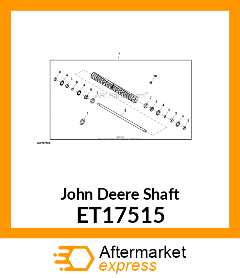 SHAFT, ROLLER ET17515