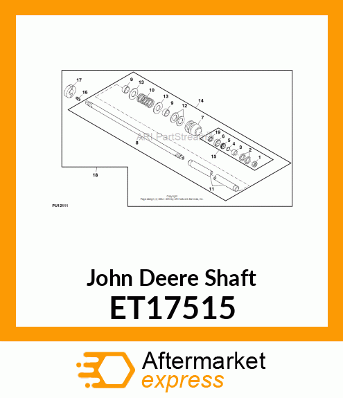 SHAFT, ROLLER ET17515