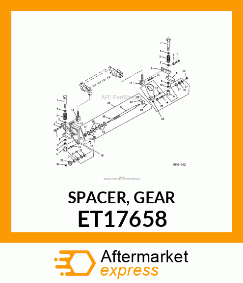 SPACER, GEAR ET17658