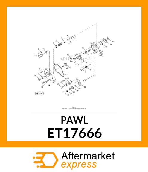 PAWL, DRIVE ENGAGEMENT ET17666