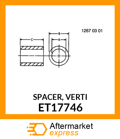 SPACER, VERTI ET17746