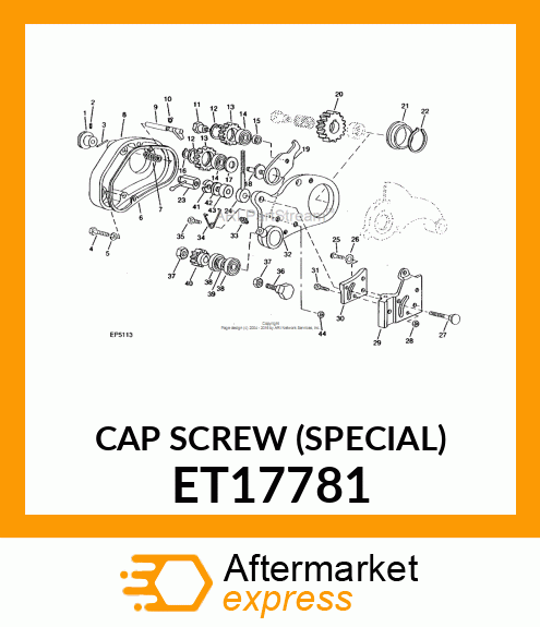 CAP SCREW (SPECIAL) ET17781