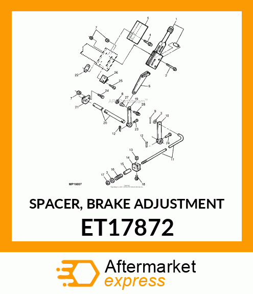 SPACER, BRAKE ADJUSTMENT ET17872