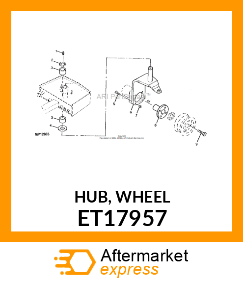 HUB, WHEEL ET17957