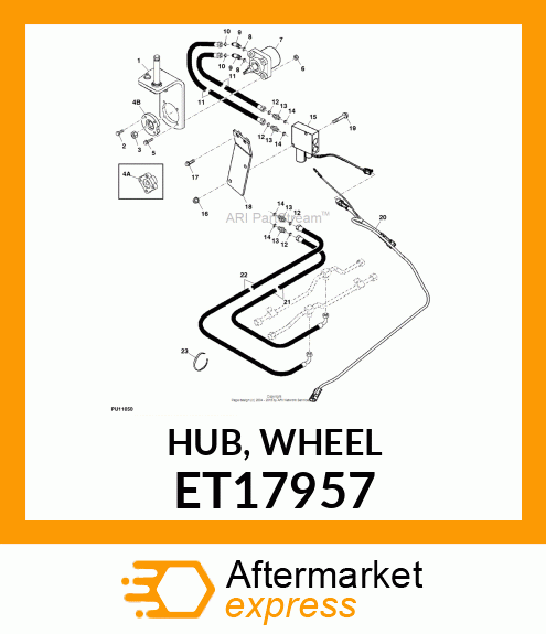 HUB, WHEEL ET17957