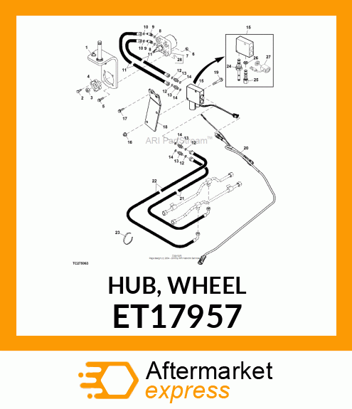 HUB, WHEEL ET17957