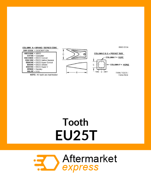 Tooth EU25T