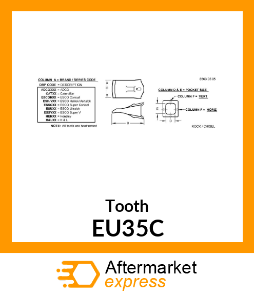 Tooth EU35C