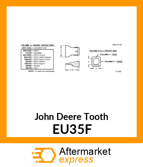 FLARE TOOTH EU35F