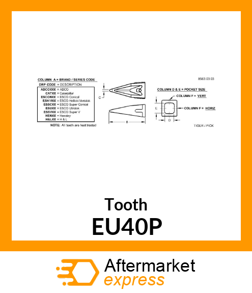 Tooth EU40P