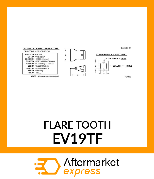 FLARE TOOTH EV19TF