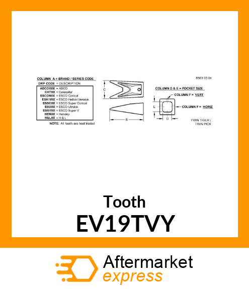 Tooth EV19TVY