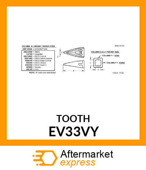 TIGER TOOTH EV33VY