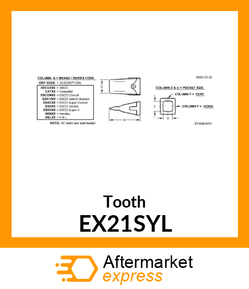 Tooth EX21SYL