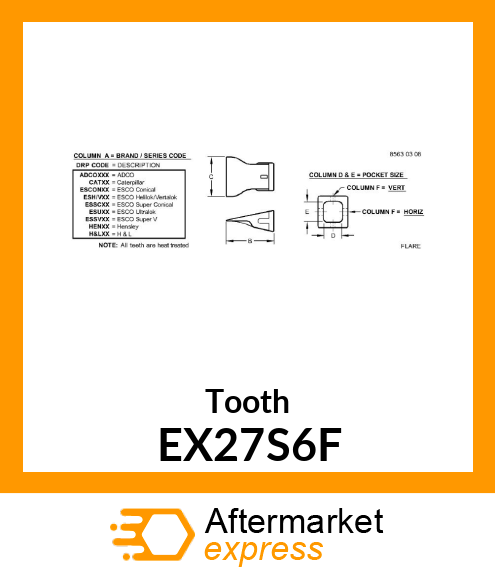 Tooth EX27S6F