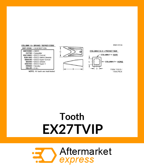 Tooth EX27TVIP