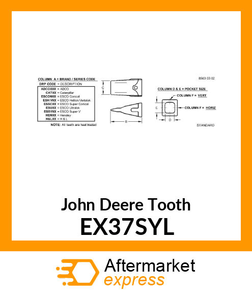 Tooth EX37SYL