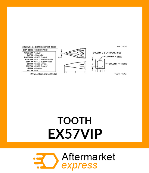 Tooth EX57VIP