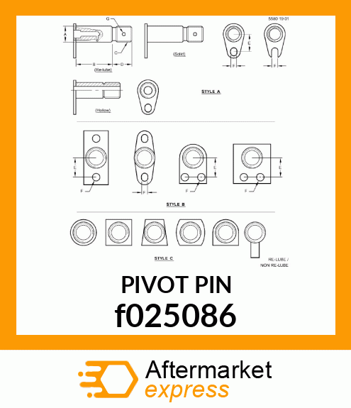 PIVOT PIN f025086