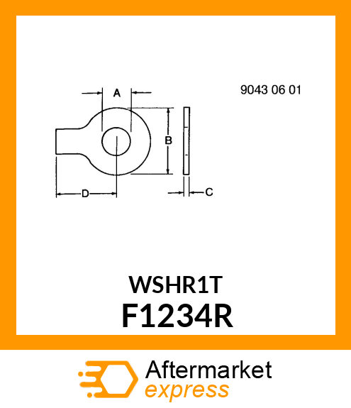 WASHER,MAIN BEARING THRUST,LH F1234R