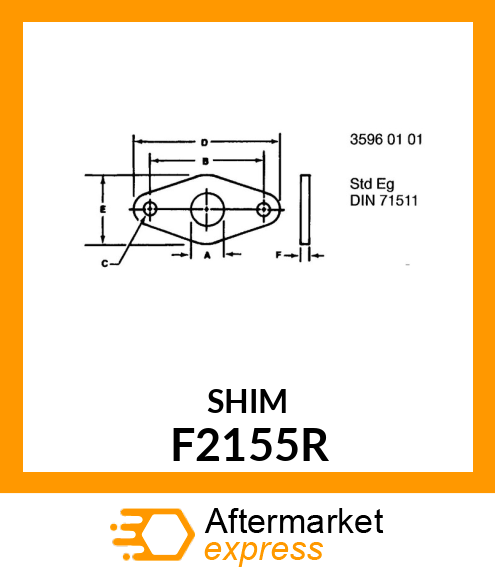 GASKET, SHIM,.010 STEEL F2155R