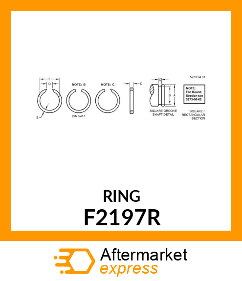 SNAP RING F2197R