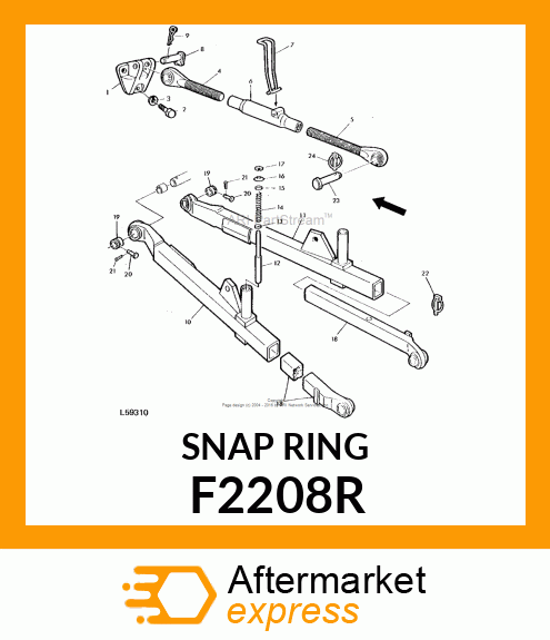 RING,RETAINING F2208R